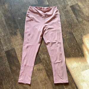 Beverly Hills Polo Club pink 7/8 length leggings with pockets